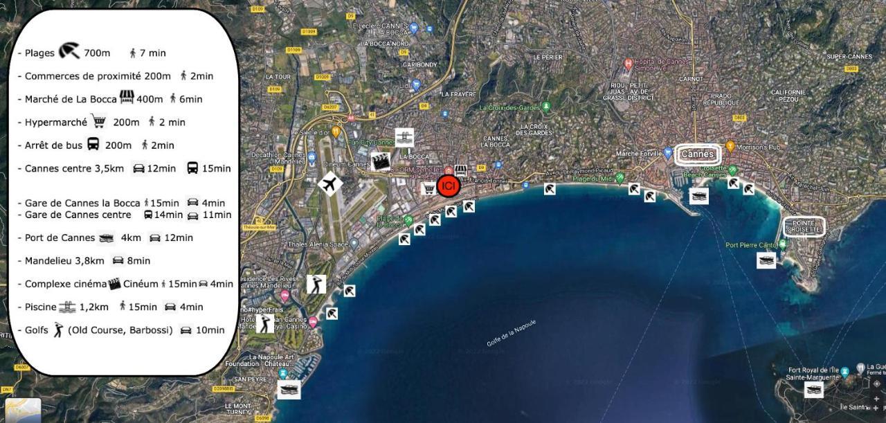 Cannes, Mer A 500 M, Maison Rare 外观 照片